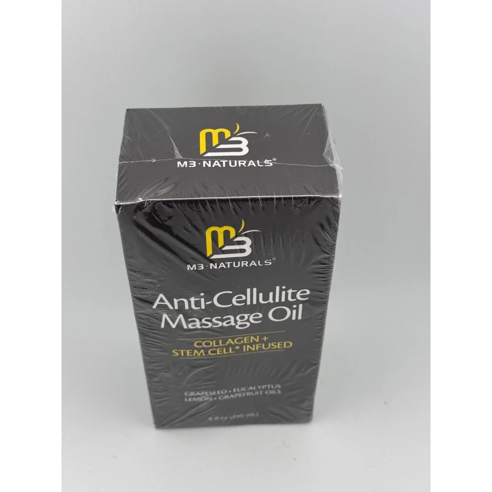 M3 Naturals Anti‎ Cellulite Massage Oil - 8 fl. oz. SEALED/NEW